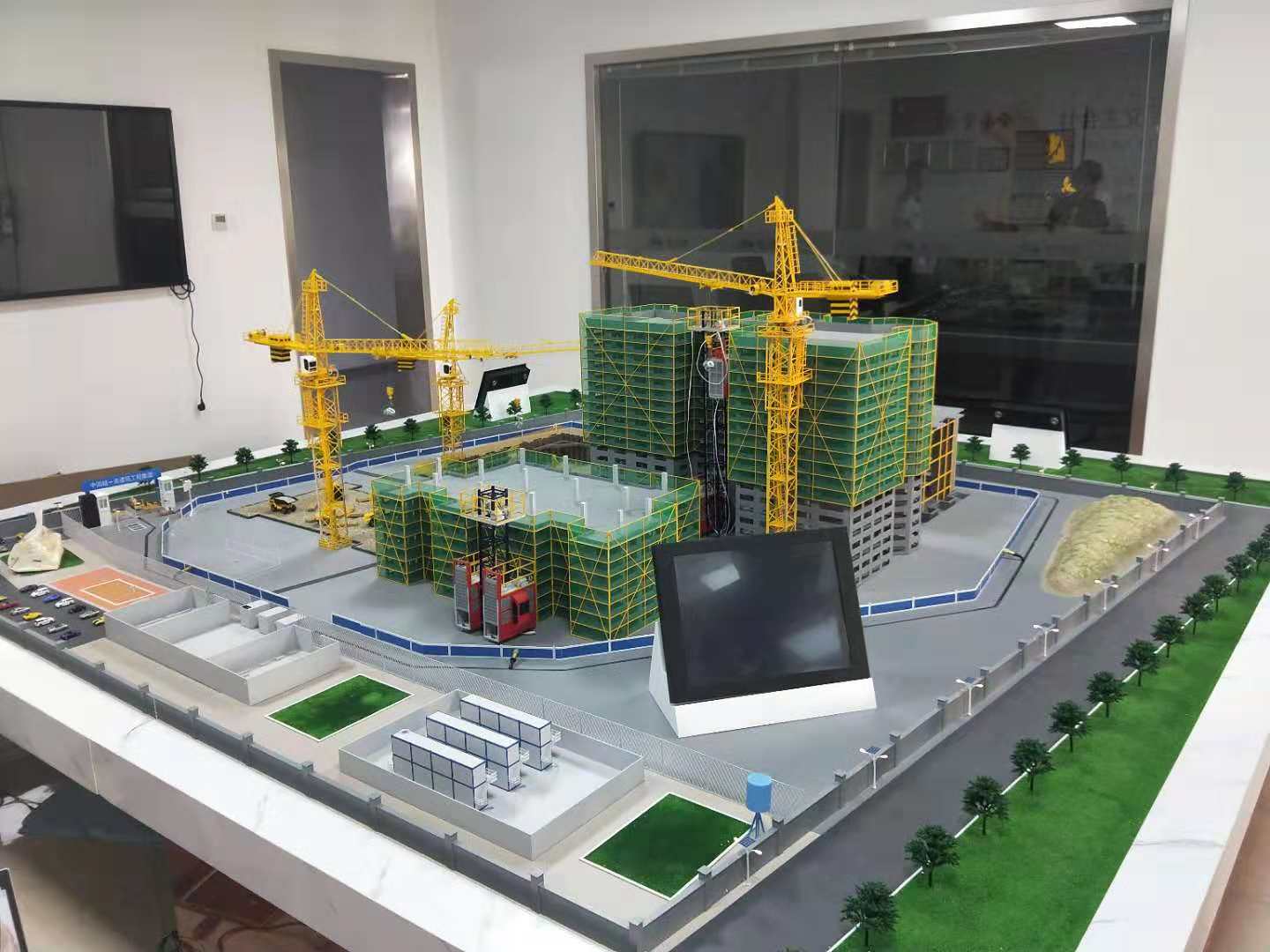 启东市建筑施工场景模型